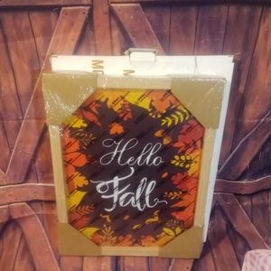 "Hello Fall " Wall Picture
